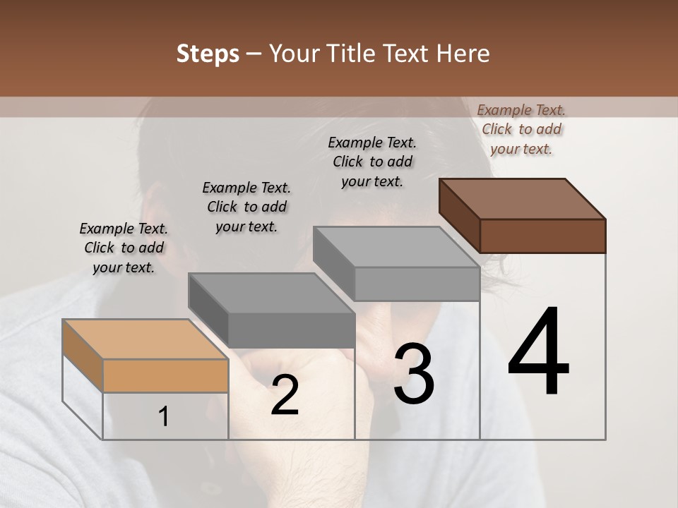 Thoughtful Blue Disappointment PowerPoint Template