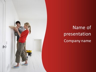 Vertical Standing Home PowerPoint Template