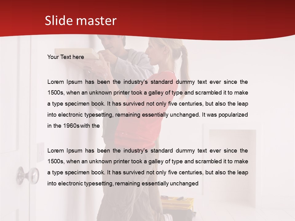 Vertical Standing Home PowerPoint Template