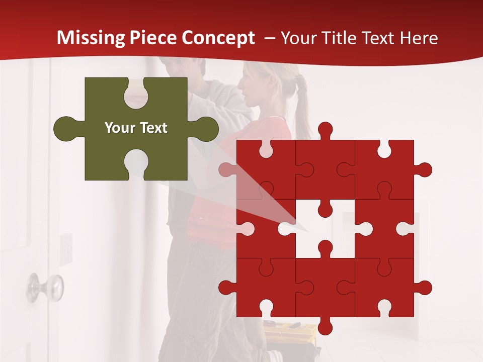 Vertical Standing Home PowerPoint Template