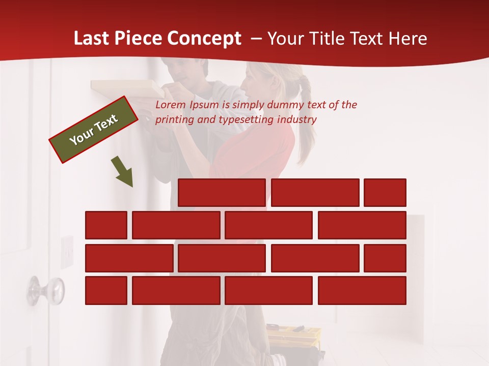 Vertical Standing Home PowerPoint Template