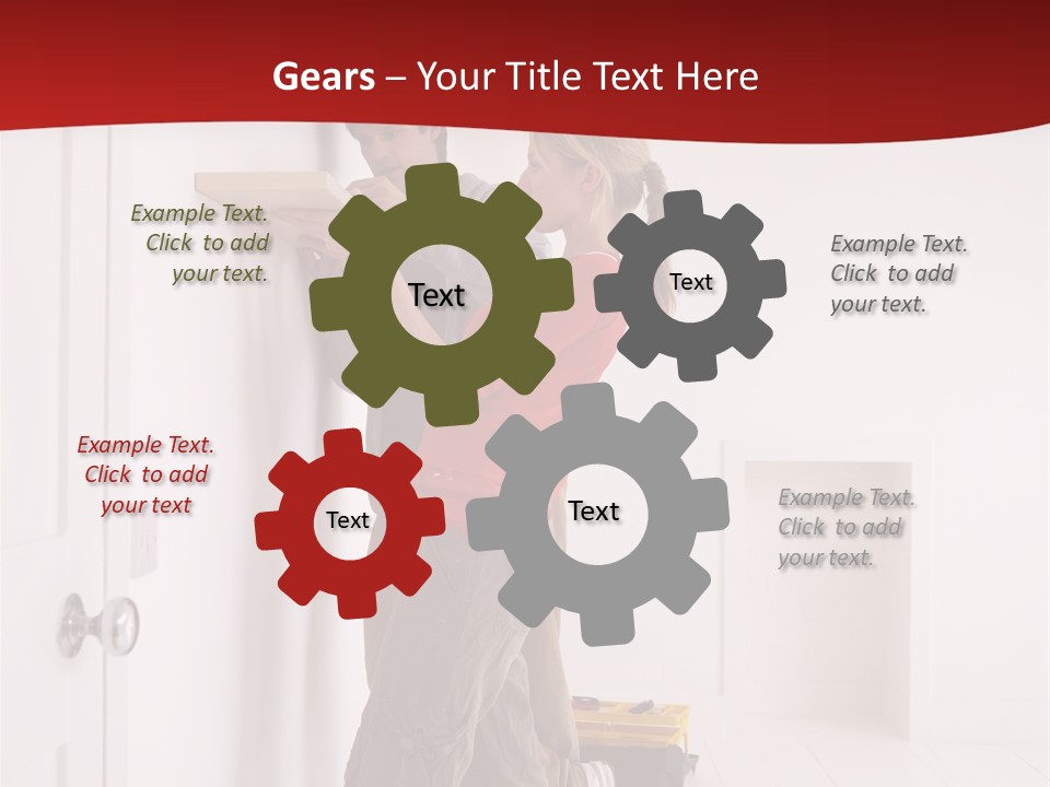 Vertical Standing Home PowerPoint Template