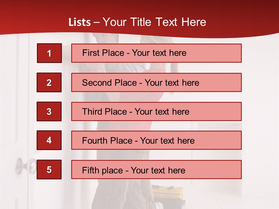 Vertical Standing Home PowerPoint Template