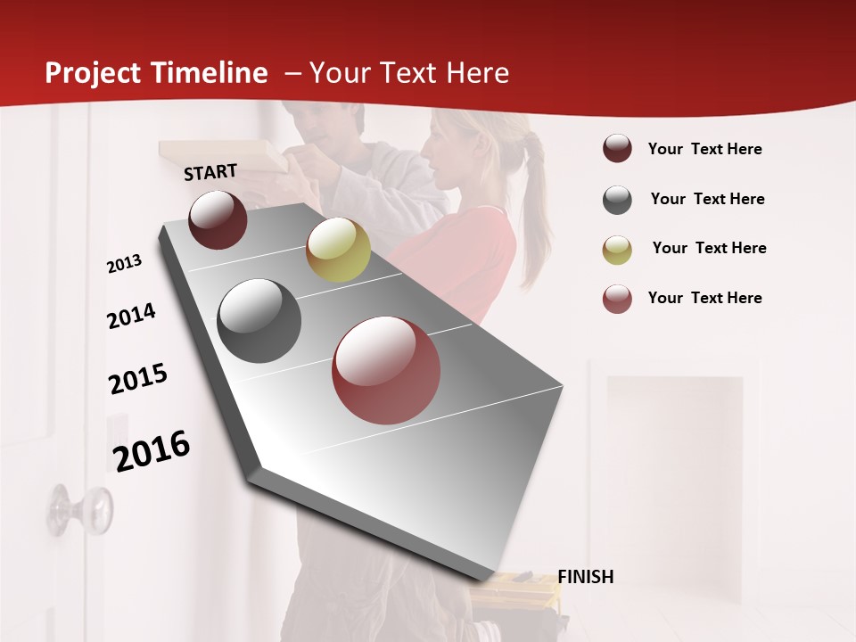 Vertical Standing Home PowerPoint Template