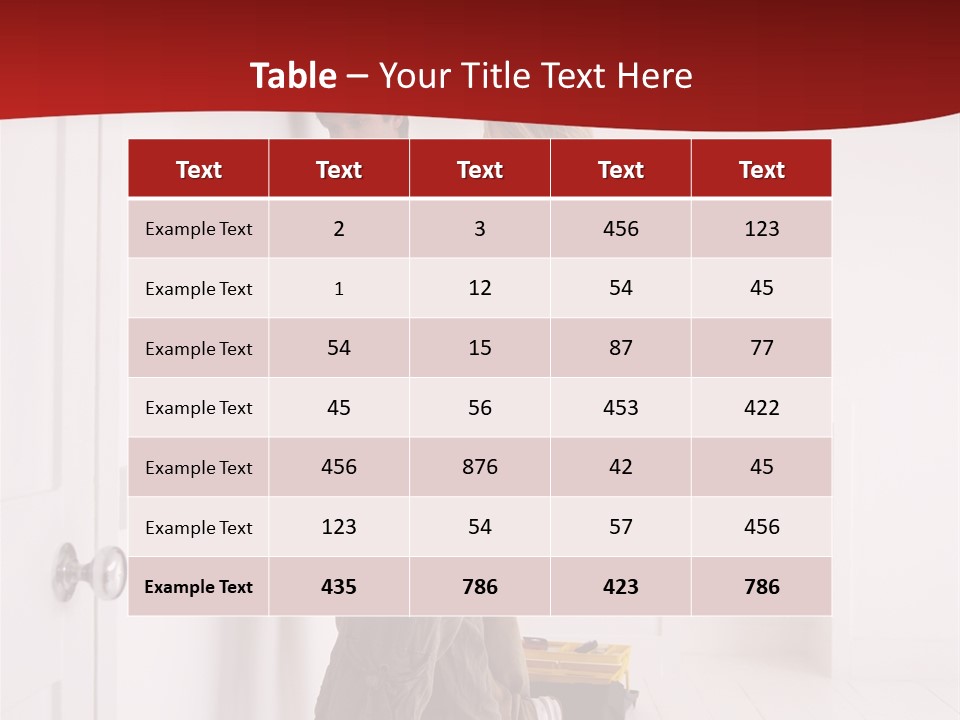Vertical Standing Home PowerPoint Template