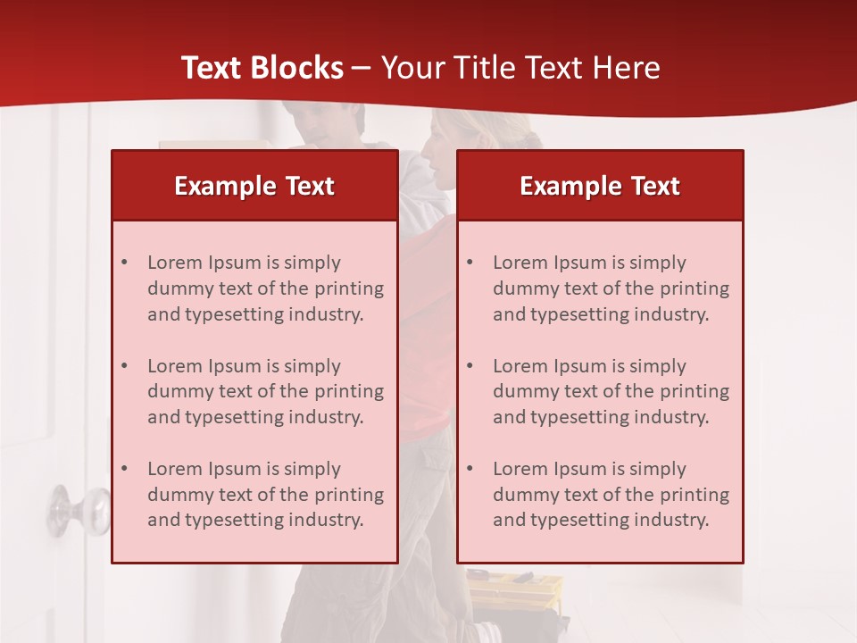 Vertical Standing Home PowerPoint Template