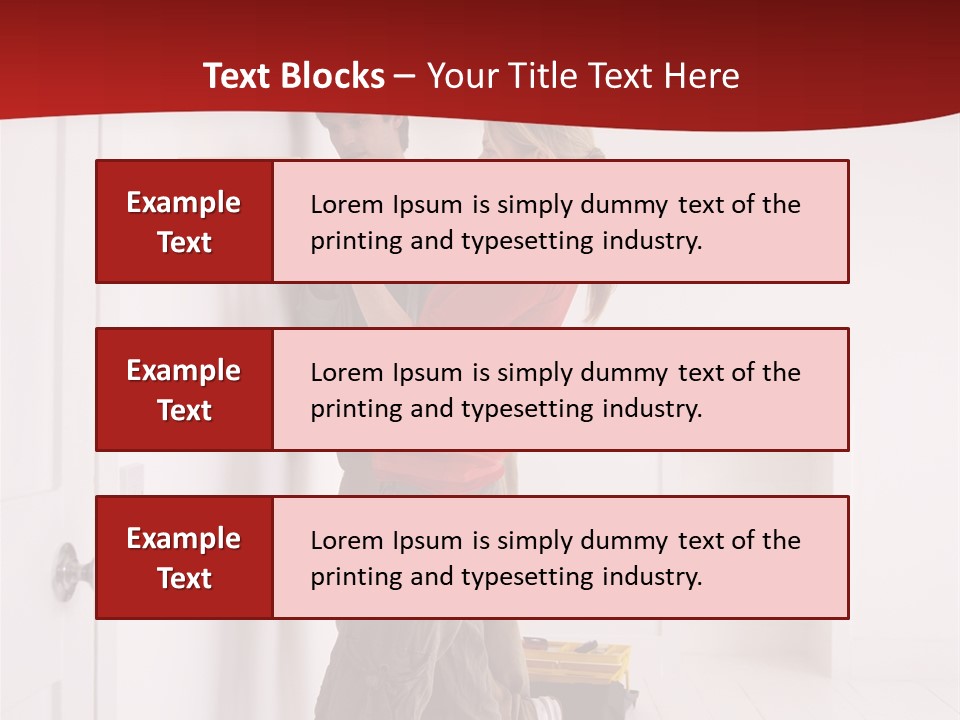 Vertical Standing Home PowerPoint Template