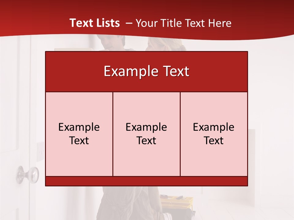 Vertical Standing Home PowerPoint Template