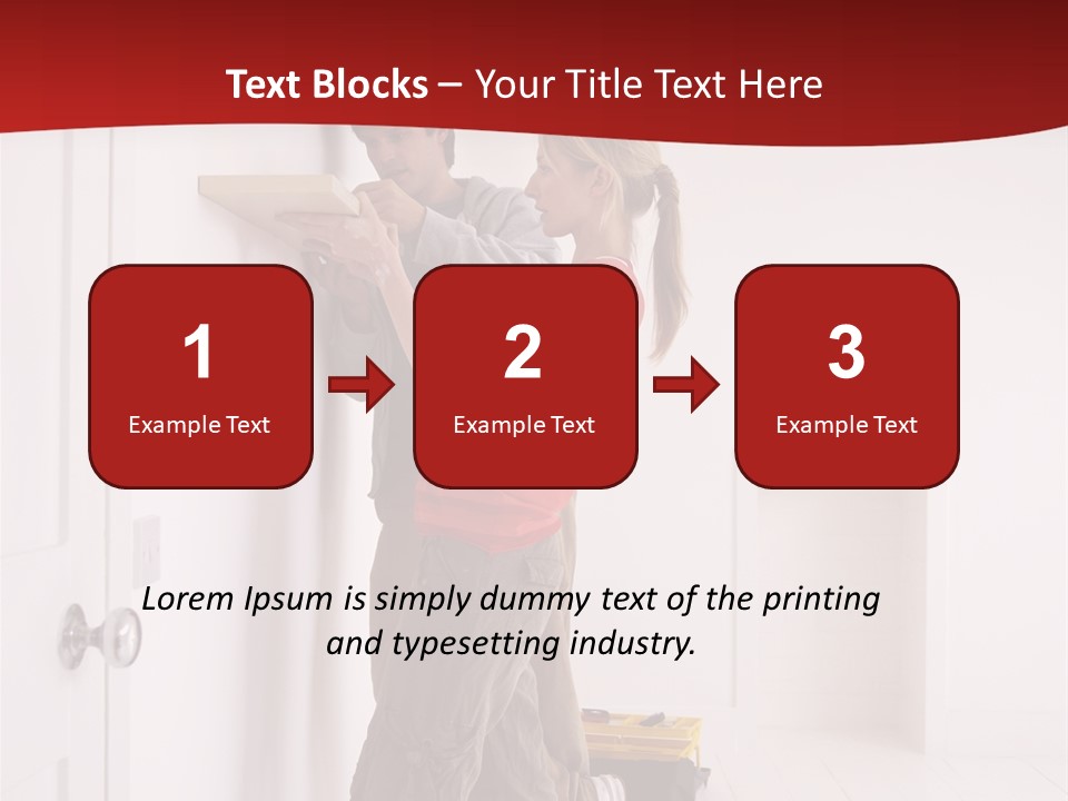 Vertical Standing Home PowerPoint Template