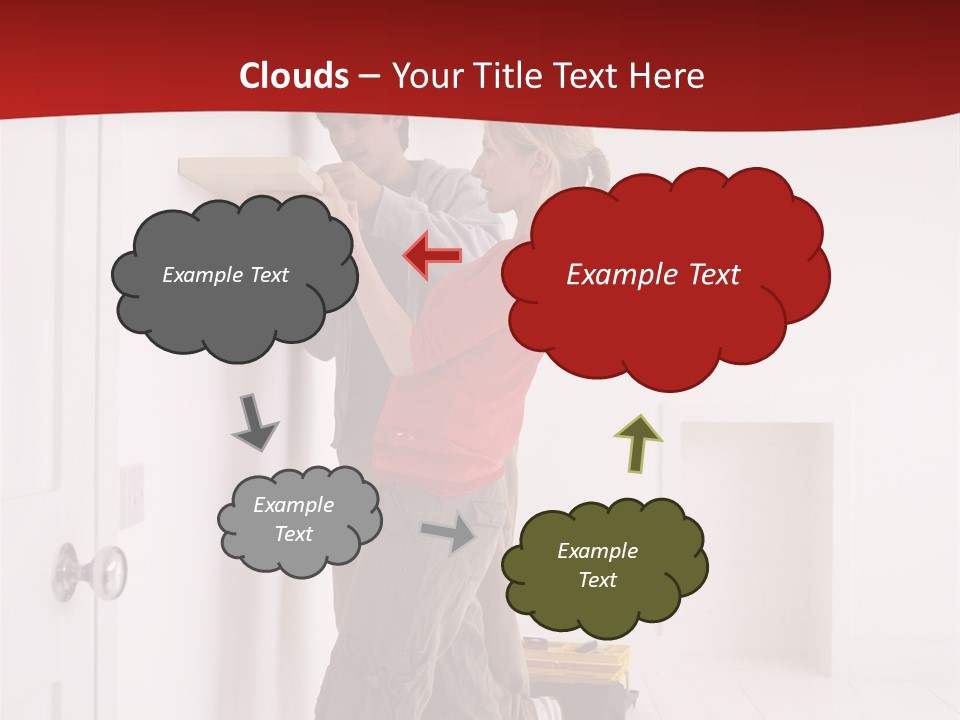 Vertical Standing Home PowerPoint Template