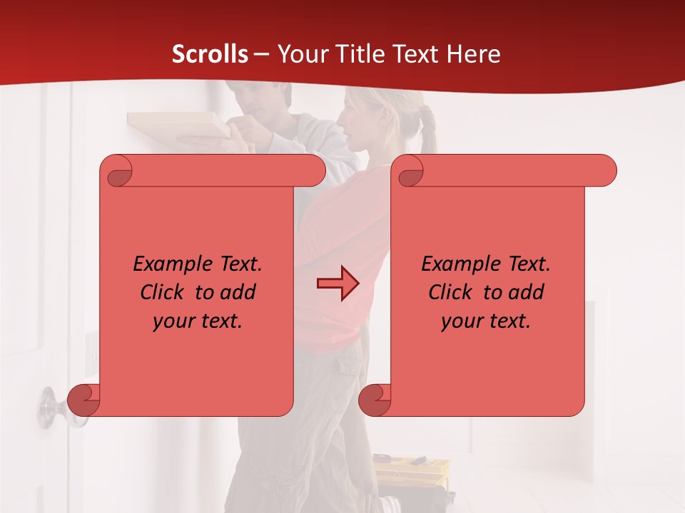 Vertical Standing Home PowerPoint Template