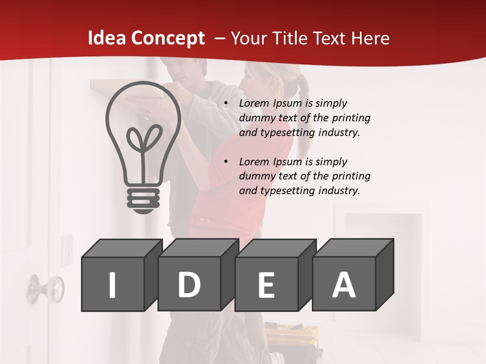 Vertical Standing Home PowerPoint Template