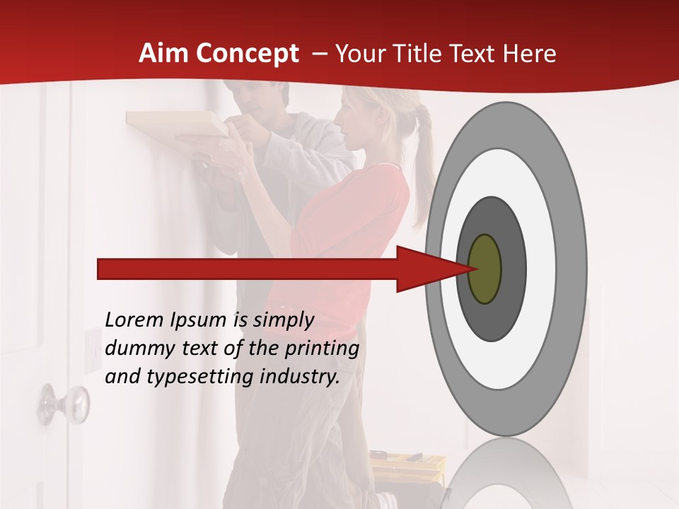 Vertical Standing Home PowerPoint Template