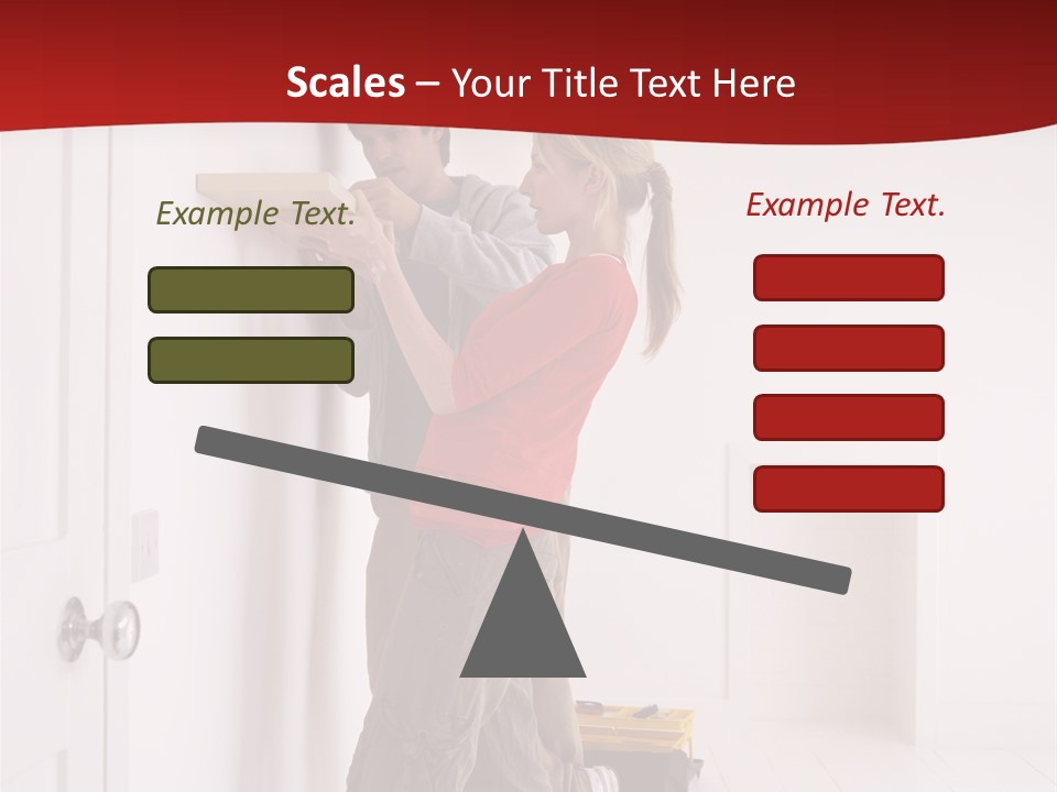 Vertical Standing Home PowerPoint Template