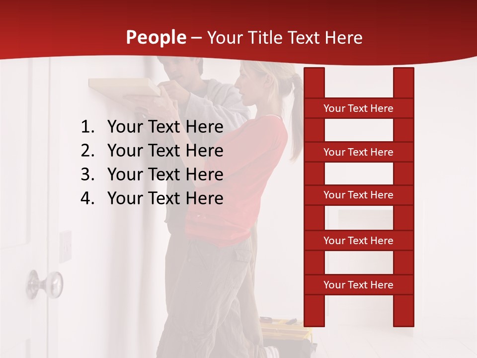 Vertical Standing Home PowerPoint Template