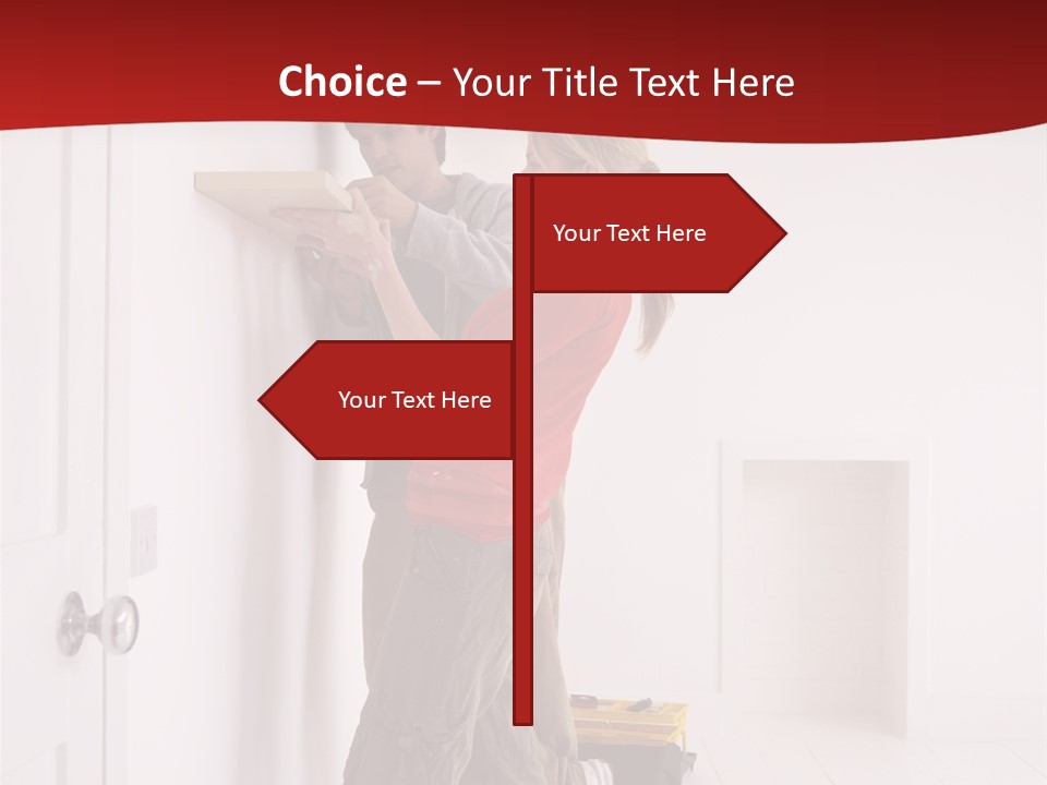 Vertical Standing Home PowerPoint Template