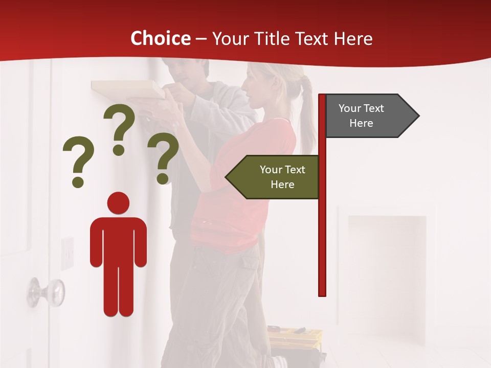 Vertical Standing Home PowerPoint Template