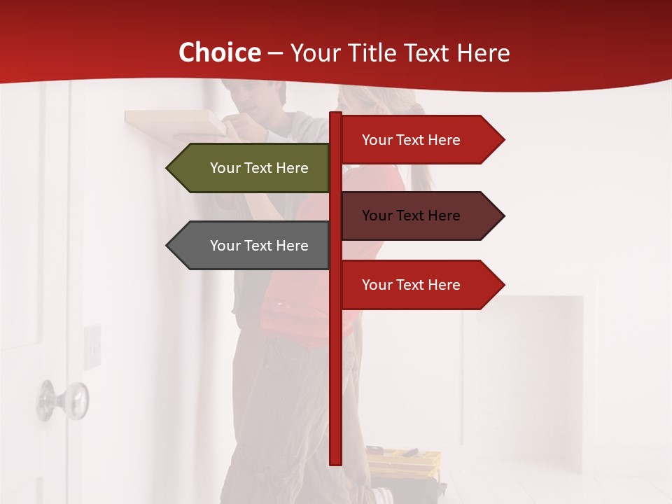 Vertical Standing Home PowerPoint Template