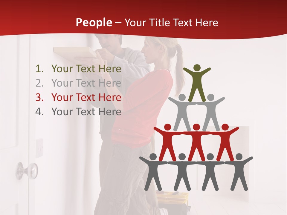 Vertical Standing Home PowerPoint Template