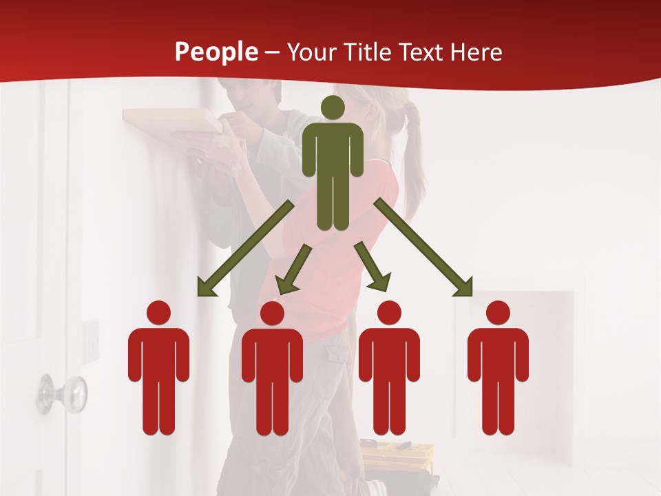 Vertical Standing Home PowerPoint Template