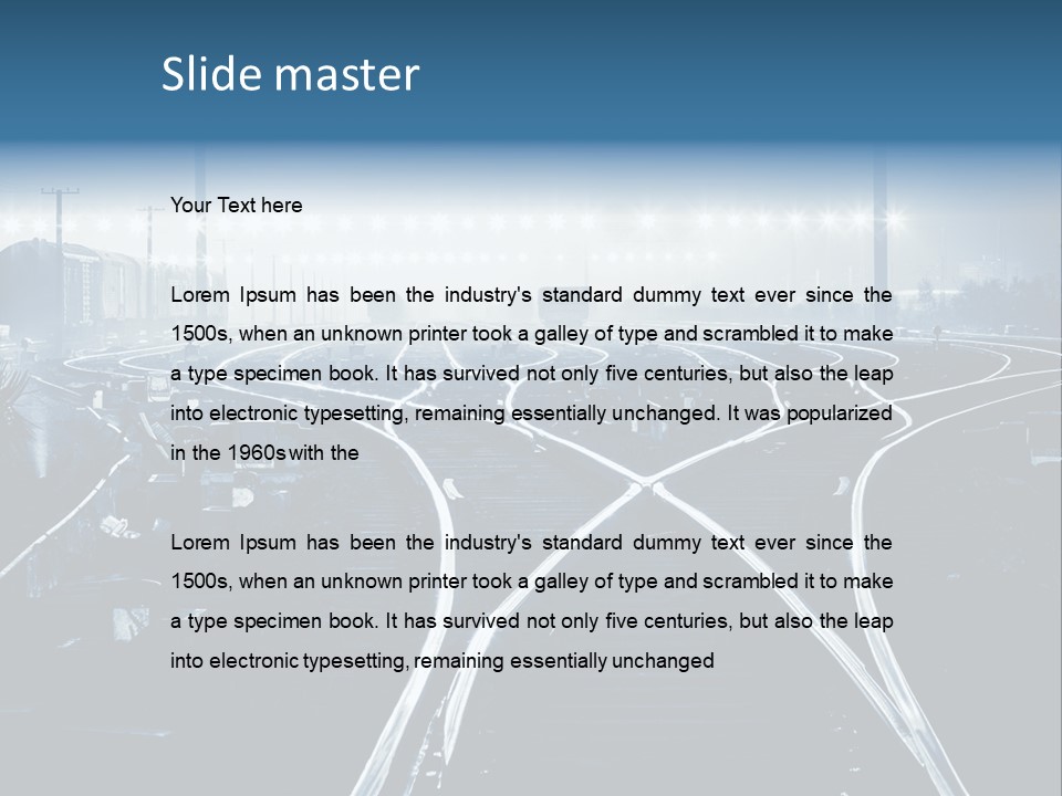 Steel Container Oil PowerPoint Template