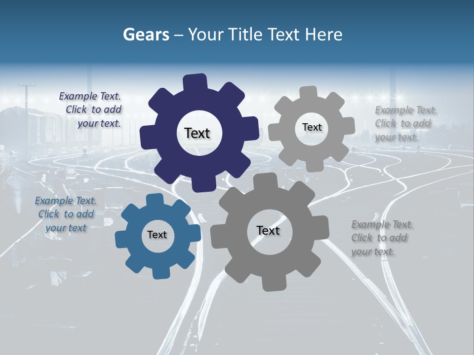 Steel Container Oil PowerPoint Template
