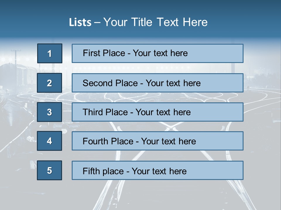 Steel Container Oil PowerPoint Template