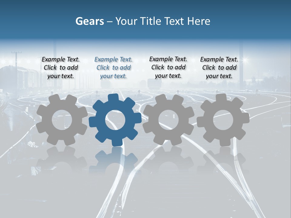Steel Container Oil PowerPoint Template