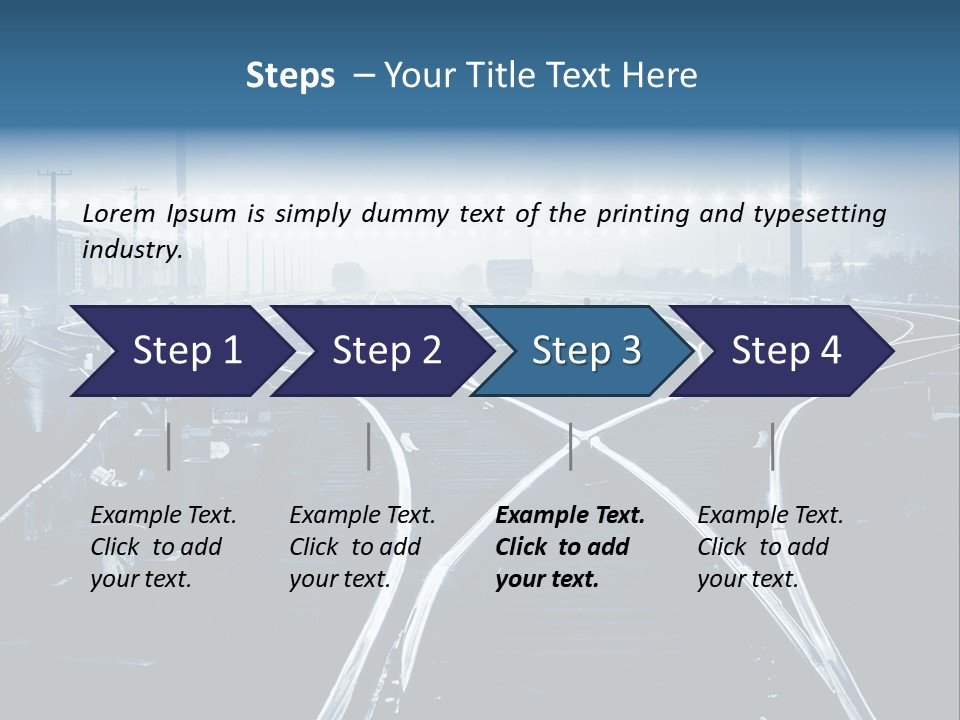 Steel Container Oil PowerPoint Template