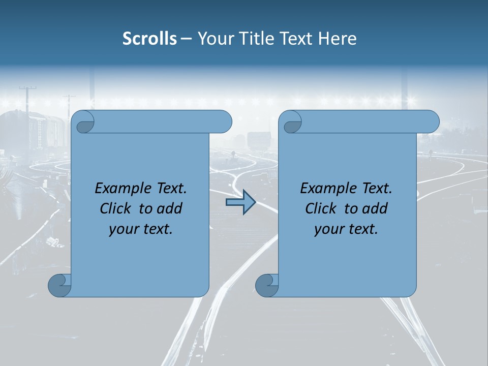 Steel Container Oil PowerPoint Template