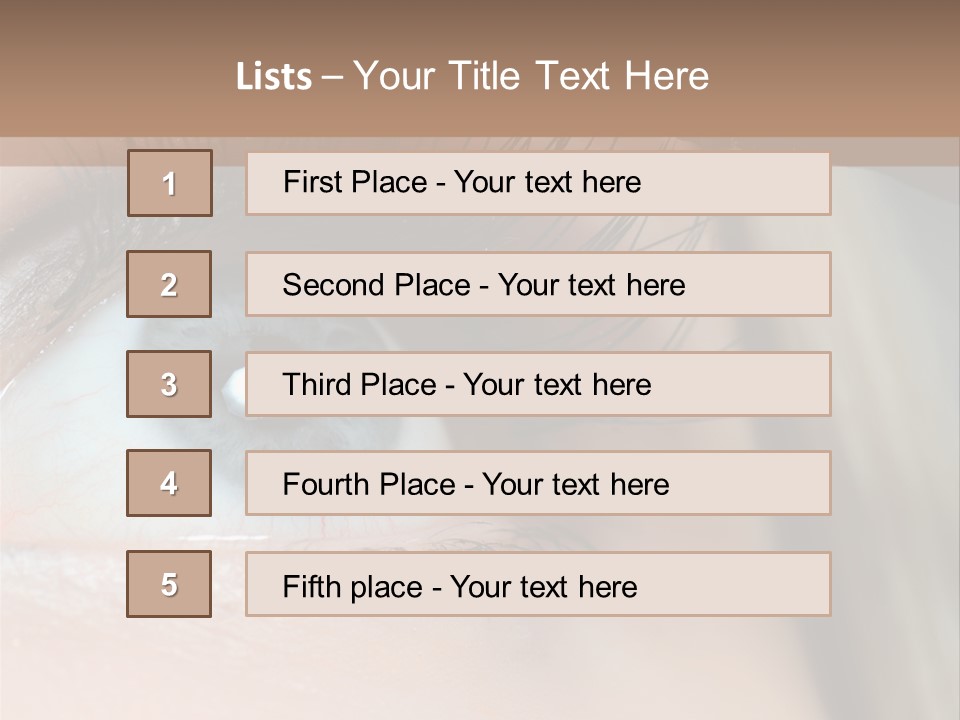 Beauty Person Color PowerPoint Template