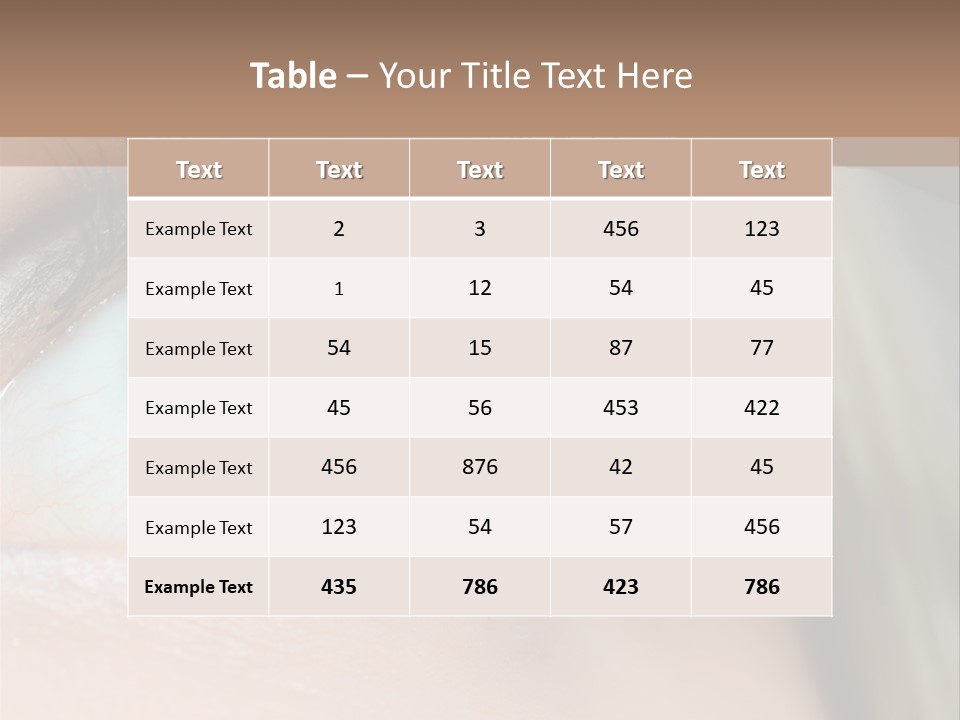 Beauty Person Color PowerPoint Template