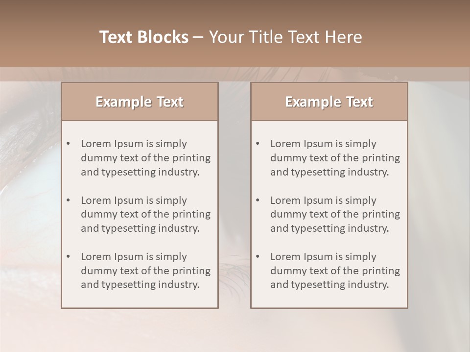 Beauty Person Color PowerPoint Template