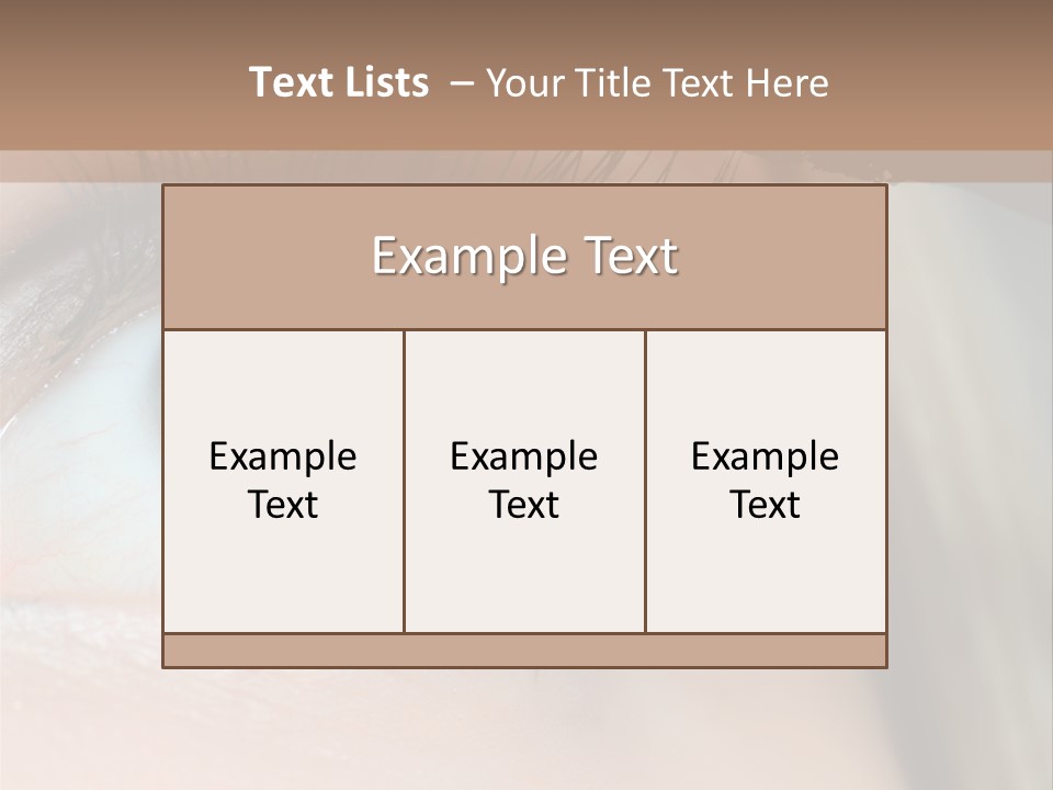 Beauty Person Color PowerPoint Template