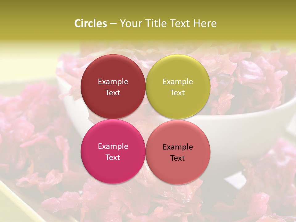 Yellow Background Horizontal Vegetarian PowerPoint Template