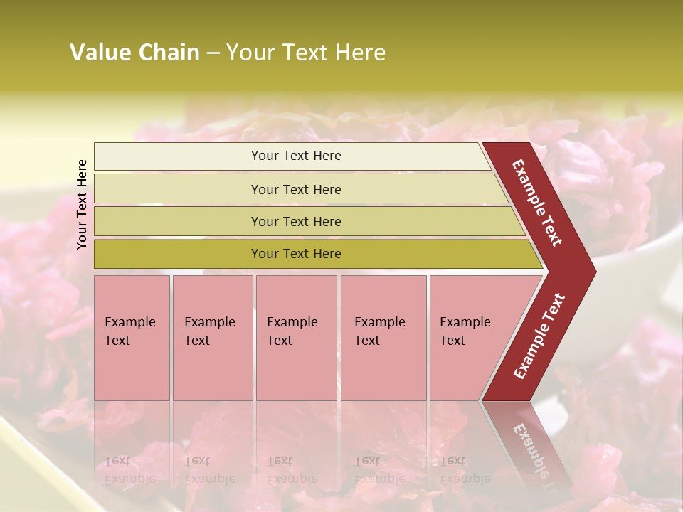 Yellow Background Horizontal Vegetarian PowerPoint Template