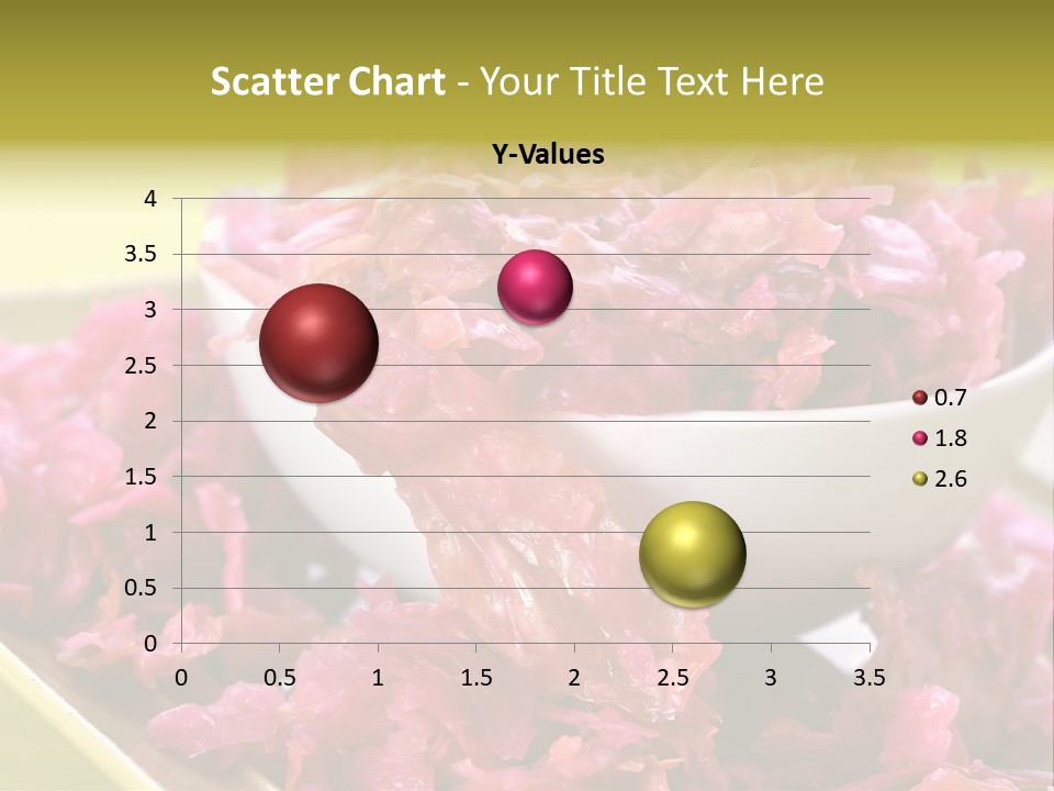 Yellow Background Horizontal Vegetarian PowerPoint Template