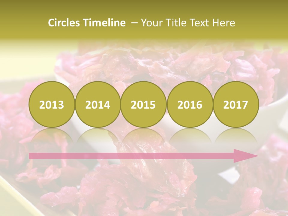 Yellow Background Horizontal Vegetarian PowerPoint Template