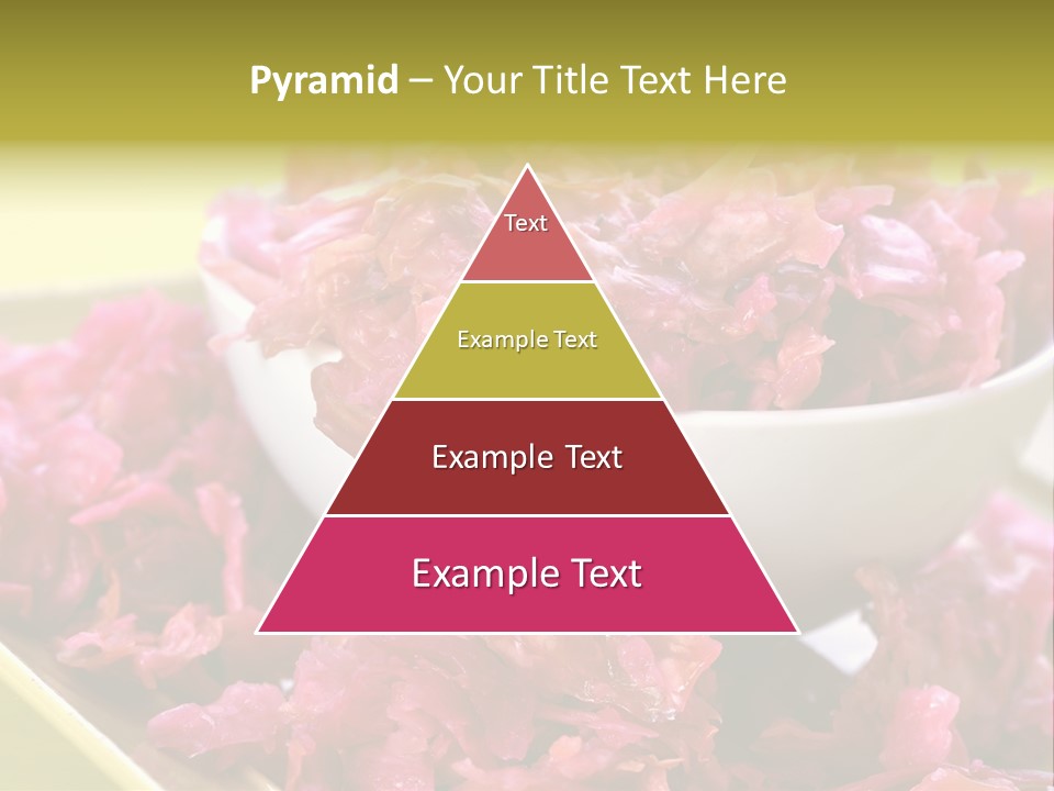 Yellow Background Horizontal Vegetarian PowerPoint Template