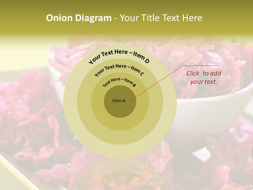 Yellow Background Horizontal Vegetarian PowerPoint Template