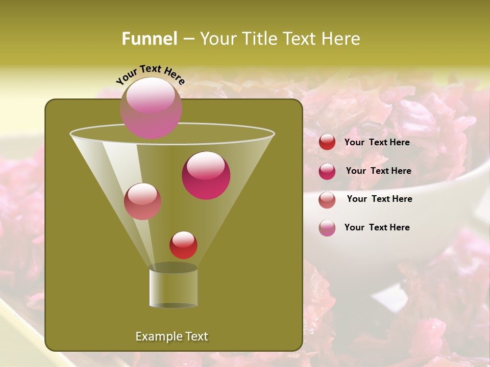 Yellow Background Horizontal Vegetarian PowerPoint Template