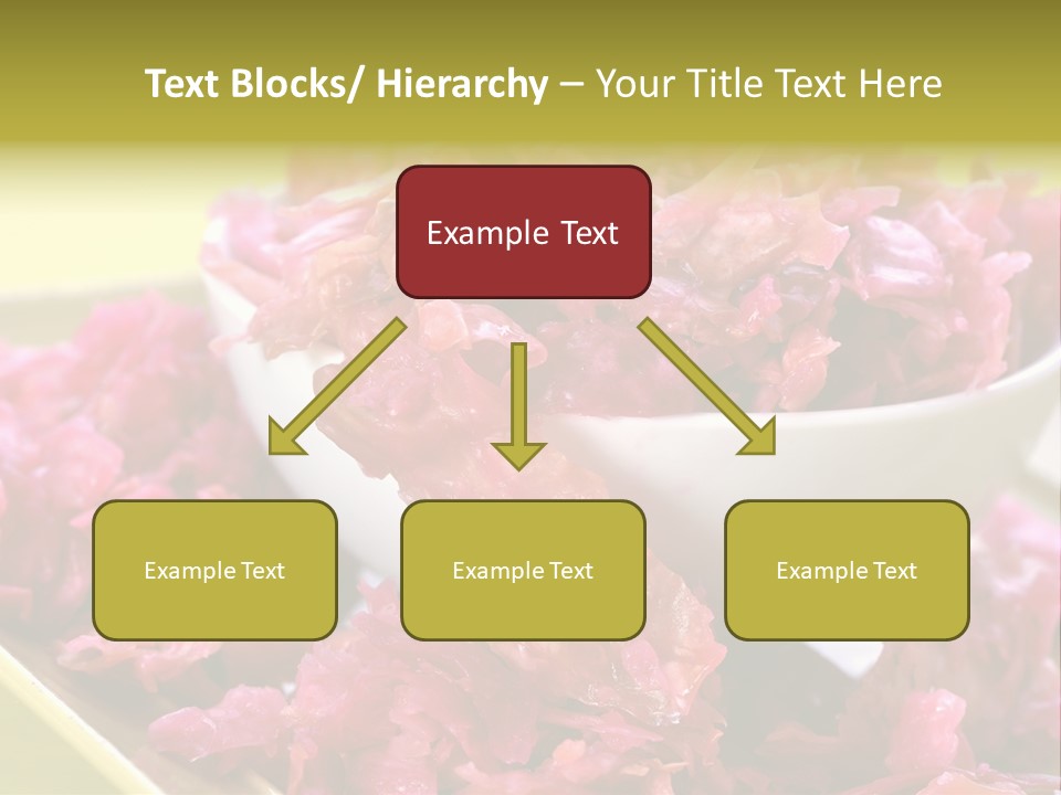 Yellow Background Horizontal Vegetarian PowerPoint Template
