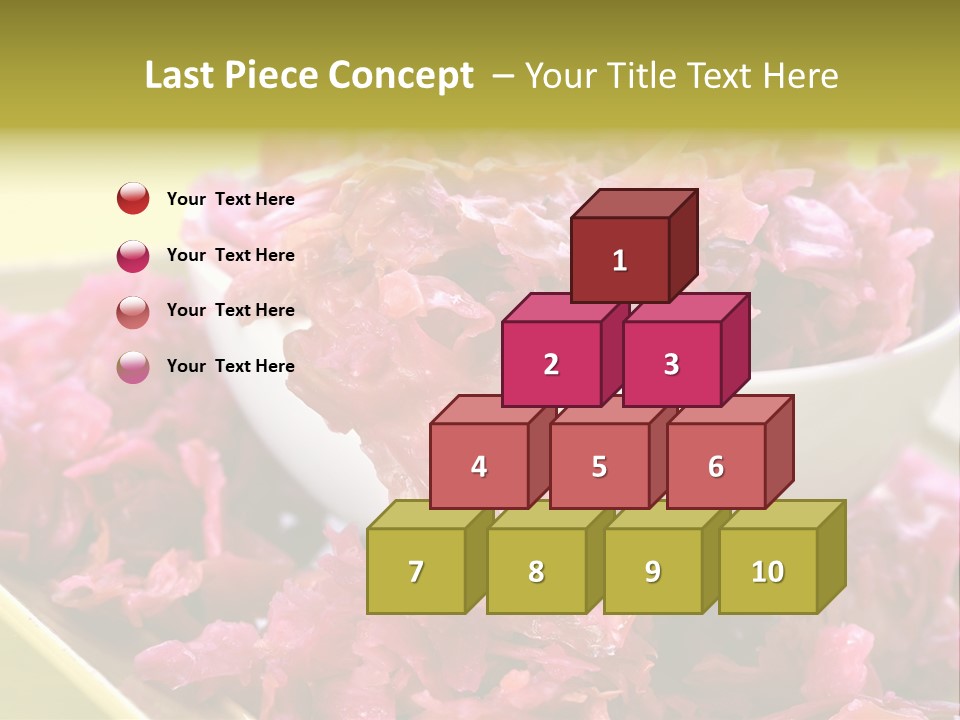 Yellow Background Horizontal Vegetarian PowerPoint Template