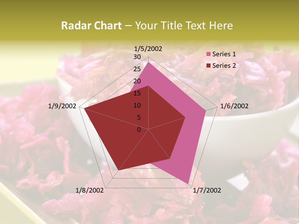 Yellow Background Horizontal Vegetarian PowerPoint Template