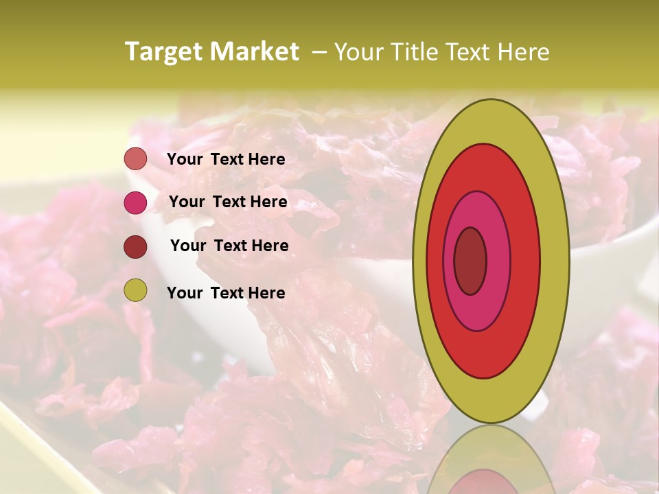 Yellow Background Horizontal Vegetarian PowerPoint Template