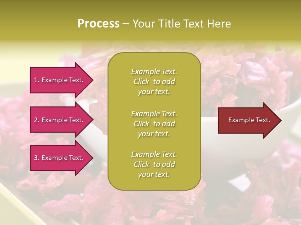Yellow Background Horizontal Vegetarian PowerPoint Template