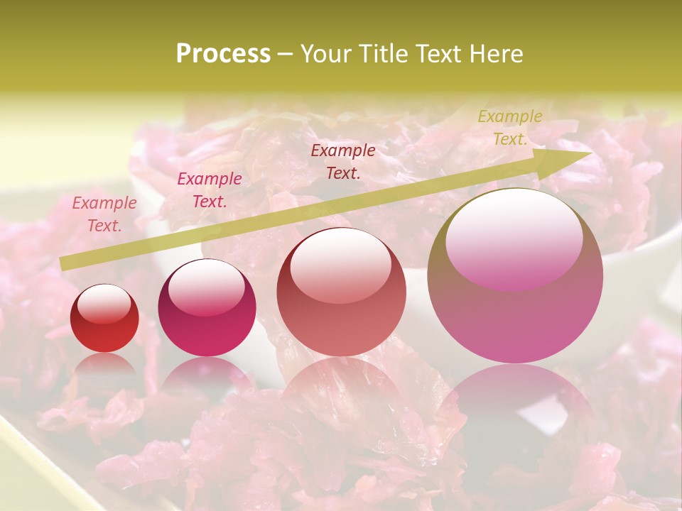 Yellow Background Horizontal Vegetarian PowerPoint Template