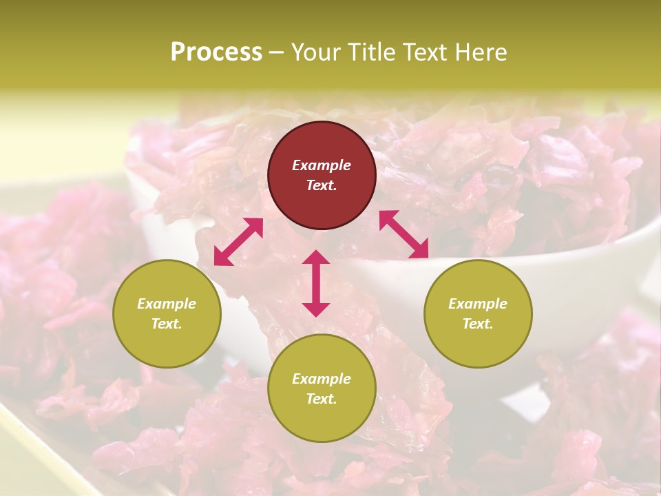 Yellow Background Horizontal Vegetarian PowerPoint Template