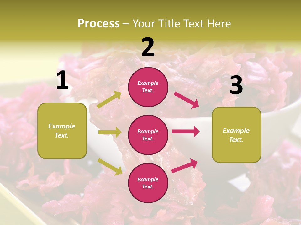 Yellow Background Horizontal Vegetarian PowerPoint Template