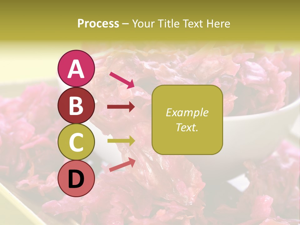Yellow Background Horizontal Vegetarian PowerPoint Template
